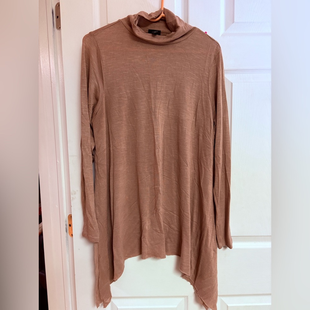 Torrid Brown Long Sleeve Tunic